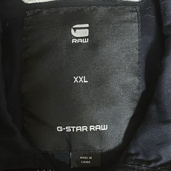 G-Star Raw Men's Size XXL Powel DC Overshirt L/S Jacket Navy Blue - Picture 5 of 5